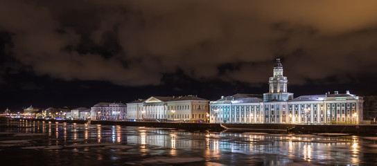 Saint Petersburg winter night