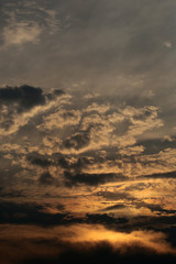 Fototapeta na wymiar Cloudy twilight