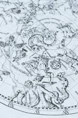 Fototapeta na wymiar アンティークの天体図