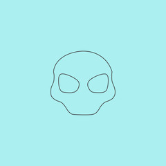 Alien Head Vector Icon