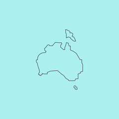 High vector map - Australia