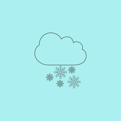 cloud and snowflakes