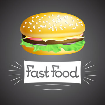 fast food emblem