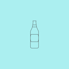Bottle of beer - vector illustration