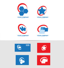 Abstract company logo set