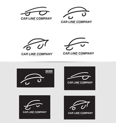 Car shape logo icon