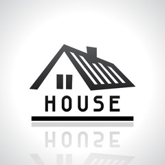 House logo template. Real estate design concept