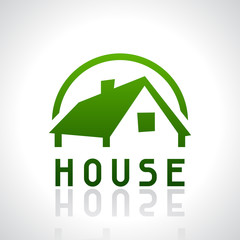 House logo template. Real estate design concept