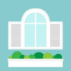Ilustration of open window