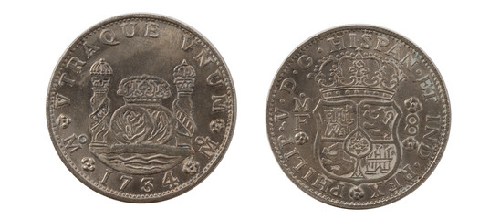  1734 8 Reales Vtraque Vnum