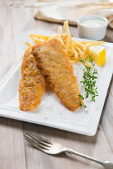 fish and chip meal
