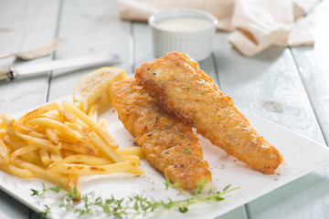 fish and chip meal