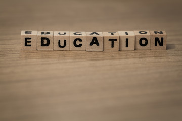 Education in wooden cubes