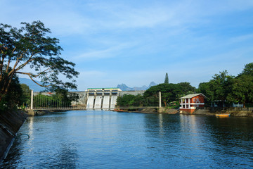 Naklejka premium Malampuzha Dam,Kerala,India