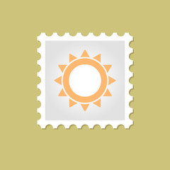 Sun vector stamp 