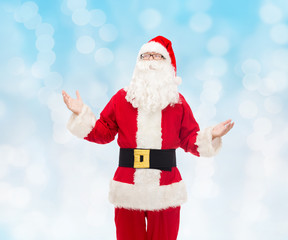 man in costume of santa claus