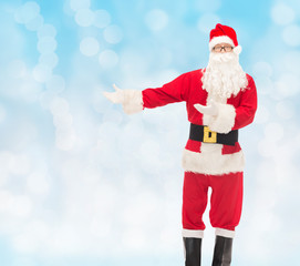man in costume of santa claus