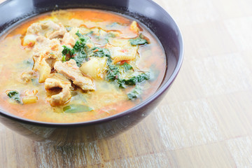 curry pork in coconut milk