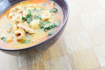 curry pork in coconut milk