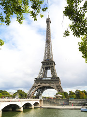 Fototapeta na wymiar Eiffel Tower, Paris, France.