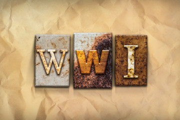 WWI Concept Rusted Metal Type