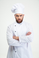 Male chef cook standing with arms folded