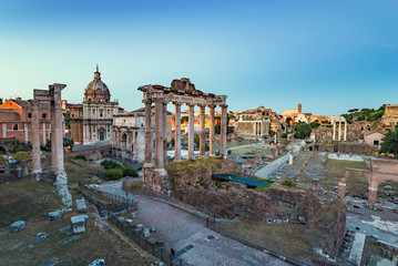 Fototapeta na wymiar Roman Forum - Rome - Italy