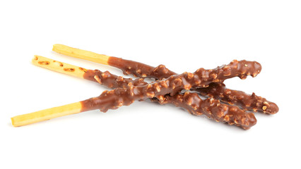  Pepero chocolate isolated.