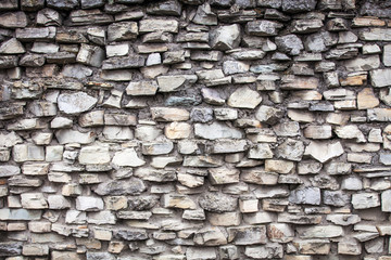 Medieval wall made from stones