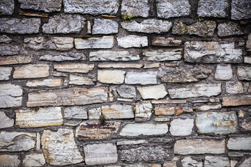 Medieval wall made from stones