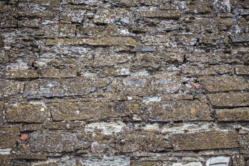 Medieval wall made from stones