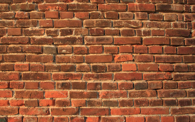old red brick wall background texture 