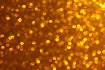 Bright warm golden lights bokeh background