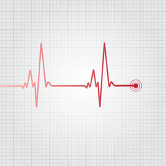 Heartbeat vector illustration - 92522917
