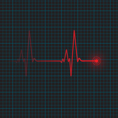 Heartbeat vector illustration - 92522928