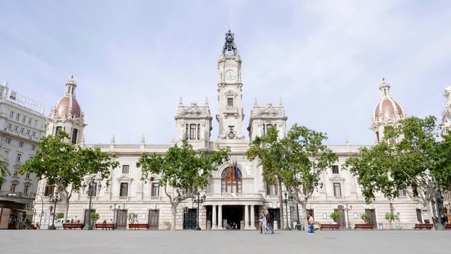 Valencia, Spain City Hall Building.