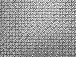 Texture of real metal diamond grip plate