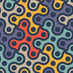 retro geometric background