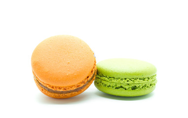 French colorful macarons.