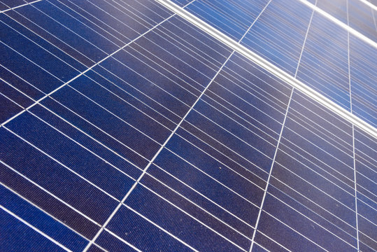 Pannelli solari, close-up
