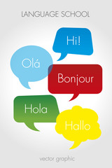 language school poster