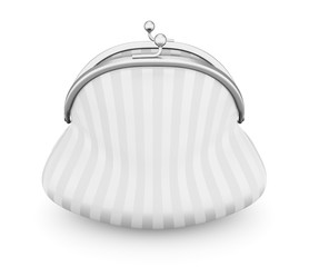 White purse isolated