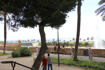 Fototapeta premium приморский бульвар/бульвар для променада на берегу моря