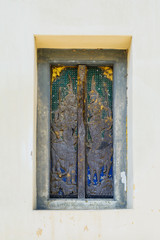 Antique carved wooden windows