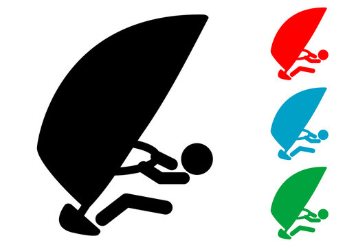 Pictograma windsurf varios colores