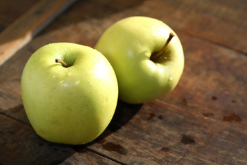 Apples On Wood