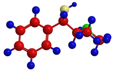 Molecular structure of pseudoephedrine