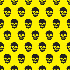 pixel skull background