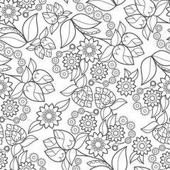 Background floral seamless texture