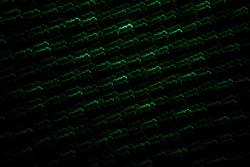 green cyan lines abstract background in dark